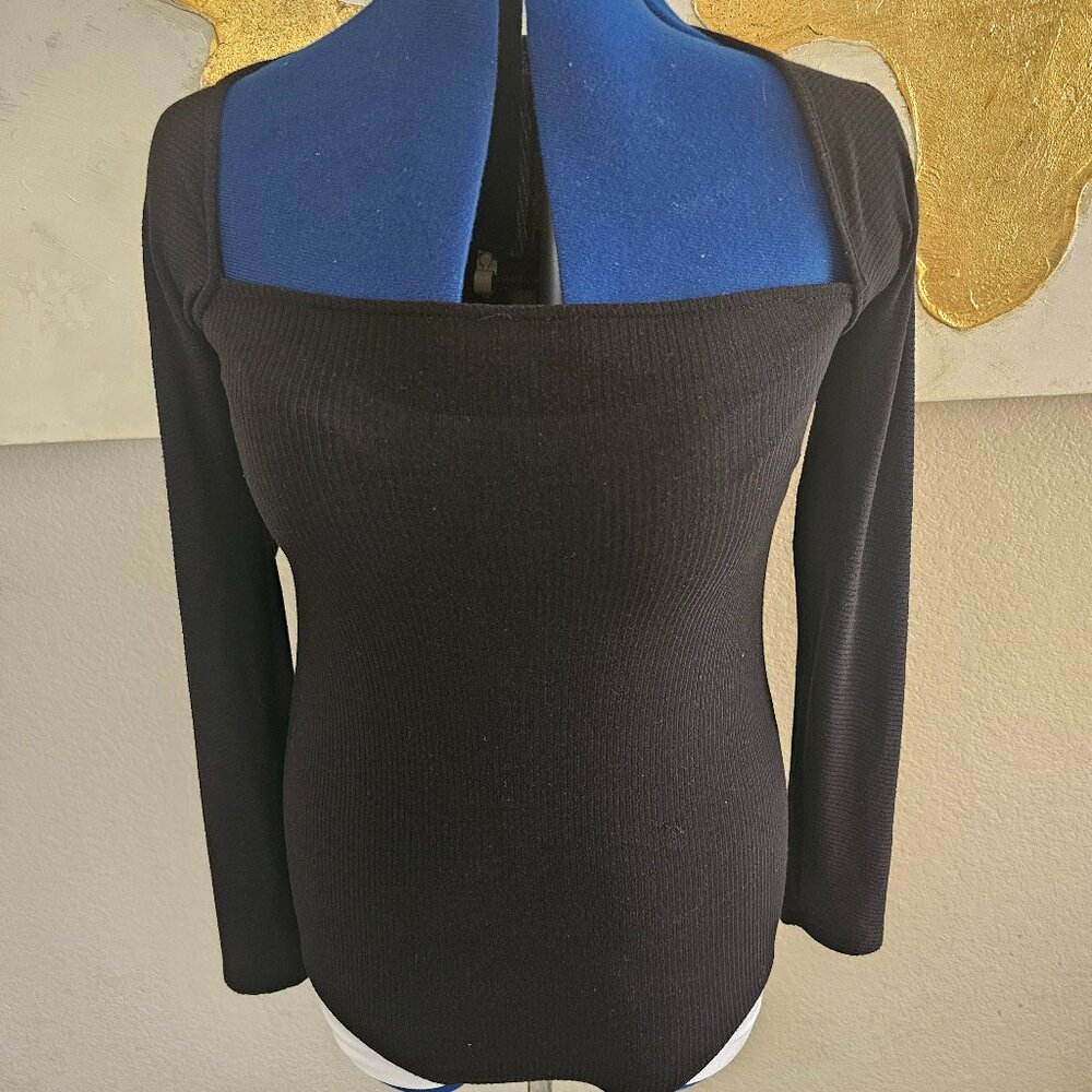 Torrid black ribbed body suit
